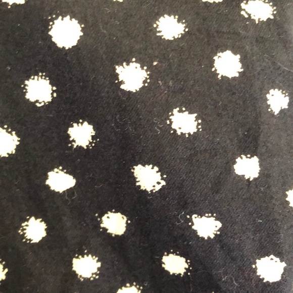 Talbots petites collared navy polka dot Top size P - Picture 4 of 5